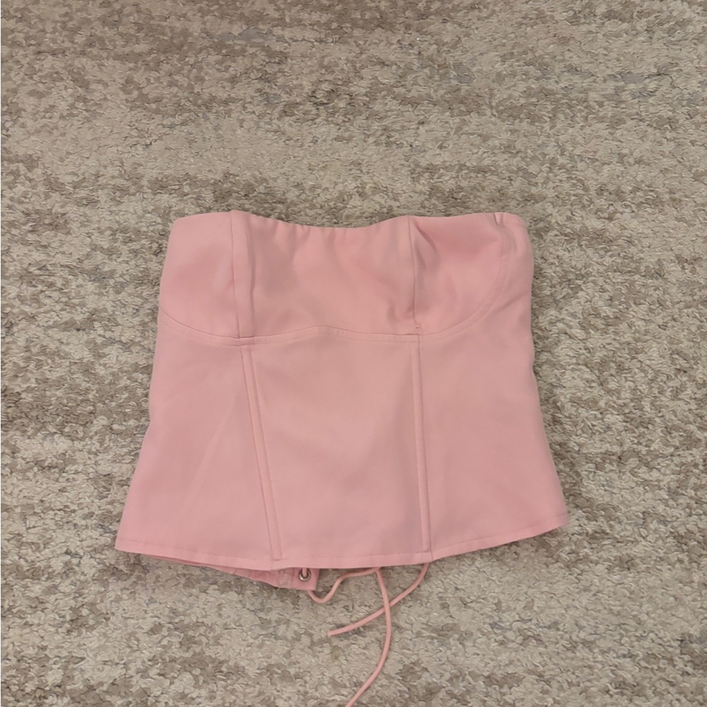 Edikted Blush Pink Corset Top